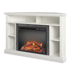 Overland Electric Corner Fireplace for TVs up to 50", White - White
