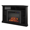 Overland Electric Corner Fireplace for TVs up to 50", Black - Black