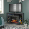 Overland Electric Corner Fireplace for TVs up to 50", Graphite Gray - Graphite Grey