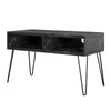 Athena TV Stand for TVs up to 42", Black Faux Marble - Black Marble