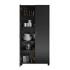 Lory 36" Utility Storage Cabinet, Black - Black