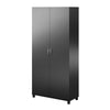 Lory 36" Utility Storage Cabinet, Black - Black