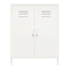 Mission District 2 Door Metal Locker Storage Cabinet - White