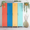 Cache 1-Door Tall Single Metal Locker Style Storage Cabinet, Bright Blue - Bright Blue