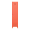 Cache Cache 1-Door Tall Single Metal Locker Style Storage Cabinet, Orange - Orange