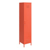 Cache Cache 1-Door Tall Single Metal Locker Style Storage Cabinet, Orange - Orange