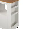 Williams Kitchen Island Microwave Cart with Rolling Casters, White - White