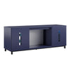 Lumina Deluxe Fireplace TV Stand for TVs up to 70", Navy - Navy - 66”-70”