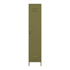 Bentley Single Metal Locker Cabinet, Olive Green - Olive Green Metal