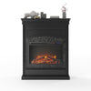 Lamont Electric Fireplace, Black - Black