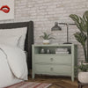 Her Majesty 2 Drawer Nightstand, Pale Green - Pale Green