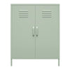 Mission District 2 Door Metal Locker Storage Cabinet, Pale Green - Pale Green