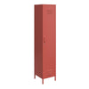 Mission District Single Metal Locker Storage Cabinet - Terracotta