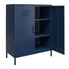 Bradford 2 Door Metal Locker Storage Cabinet - Navy