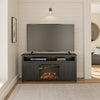 Farmington Electric Fireplace TV Console for TVs up to 60", Black Oak - Black Oak