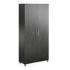 Camberly 36" Utility Storage Cabinet, Black Oak - Black Oak