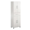 Camberly 4 Door/1 Drawer Storage Cabinet - Ivory Oak