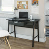 Oxford Computer Desk with Drawer, Black Oak - Black Oak