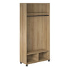 Lory 36" Wide Mudroom Cabinet, Natural - Natural