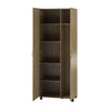 Lory Tall Asymmetrical Cabinet, Natural - Natural