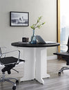 Pursuit Round Office Table, Gray - Gray - N/A