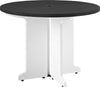 Pursuit Round Office Table, Gray - Gray - N/A