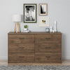 Emery 6 Drawer Dresser, Rustic Oak - Rustic Oak - N/A