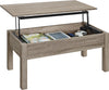 Parsons Lift-Top Coffee Table - Distressed Gray Oak - N/A