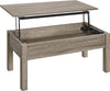 Parsons Lift-Top Coffee Table - Distressed Gray Oak - N/A
