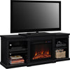 Manchester Electric Fireplace TV Stand for TVs up to 70" - Black - N/A