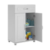 Kendall 24" 1 Drawer/2 Door Base Storage Cabinet, White - White