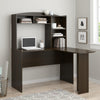 Sutton L Desk with Hutch, Espresso - Black Espresso - N/A