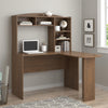 Sutton L Desk with Hutch, Walnut - Walnut - N/A