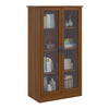 Quinton Point Bookcase with Glass Doors - Brown Oak - N/A