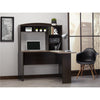 Sutton L Desk with Hutch - Espresso - N/A