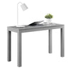 Large Parsons Computer Desk with 2 Drawers, Gray - Gray - N/A