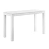 Large Parsons Computer Desk with 2 Drawers - White - N/A
