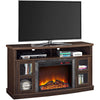 Barrow Creek Fireplace Console with Glass Doors for TVs up to 60", Espresso - Espresso - N/A
