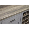 Carver Bar Cabinet, Gray - Gray - N/A