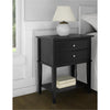 Franklin Accent Table with 2 Drawers, Black - Black - N/A