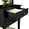 Franklin Accent Table with 2 Drawers, Black - Black - N/A