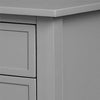 Franklin Accent Table with 2 Drawers, Gray - Gray - N/A