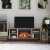 Tamlin Fireplace TV Stand, Natural - Natural - N/A