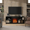 Courtland Fireplace TV Stand for TVs up to 65" - Black Oak