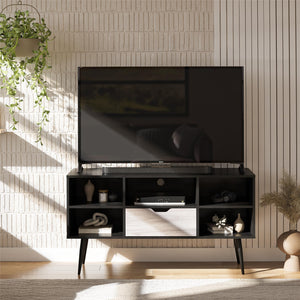 Copley TV Stand for TVs up to 55", Black Oak - Black Oak - N/A
