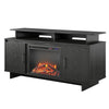 Merritt Avenue Electric Fireplace TV Console with Storage Cabinets for TVs up to 74" - Black Oak