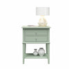 Franklin Accent Table with 2 Drawers, Pale Green - Pale Green - N/A