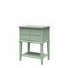 Franklin Accent Table with 2 Drawers, Pale Green - Pale Green - N/A