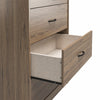 Emery 5 Drawer Dresser, Rustic Oak - Rustic Oak - N/A
