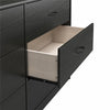 Emery 6 Drawer Dresser, Black Oak - Black Oak - N/A